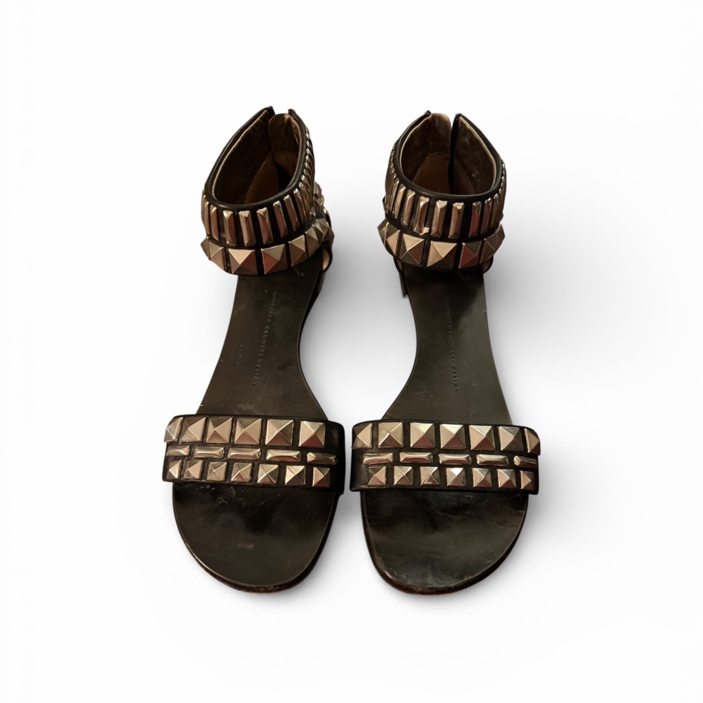 Giuseppe Zanotti Black Leather Design Giuseppe Zanotti Black Leather Design